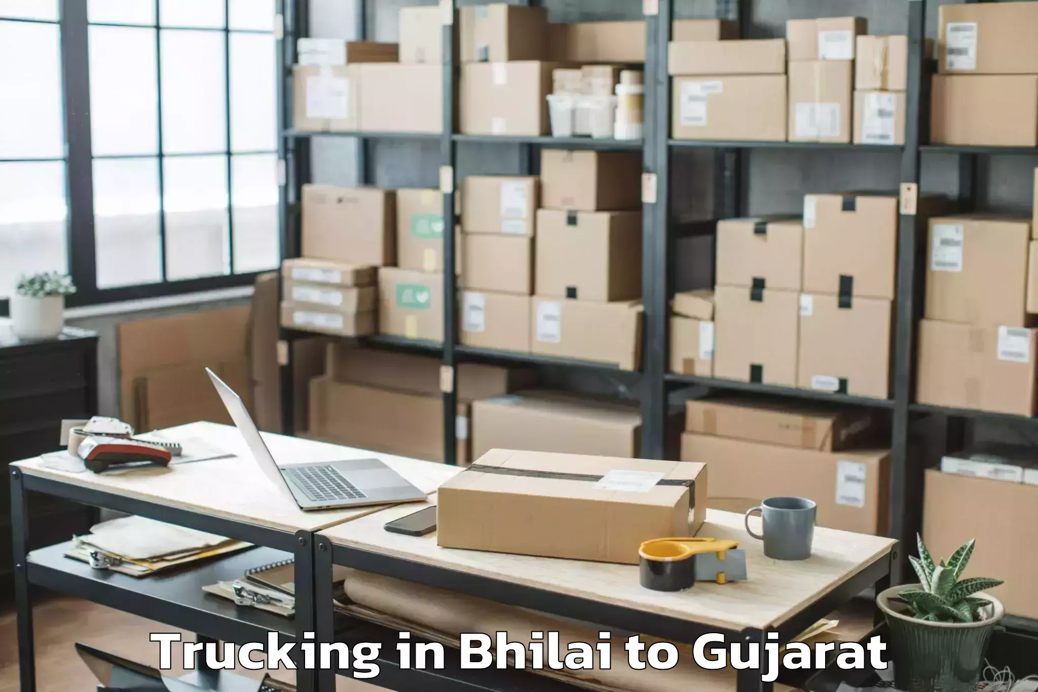 Easy Bhilai to Dhandhuka Trucking Booking